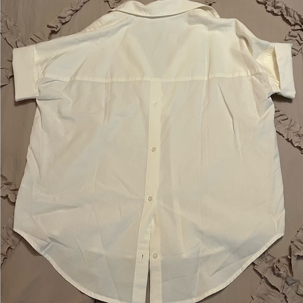 Madewell/Women’s Classic SS White Blouse NWT size XXS - Picture 4 of 6